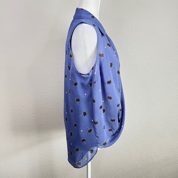 Cabi Crossover Blouse Women's S Two Piece Set in Dusty Blue Floral #5534 Top - Picture 5 of 8